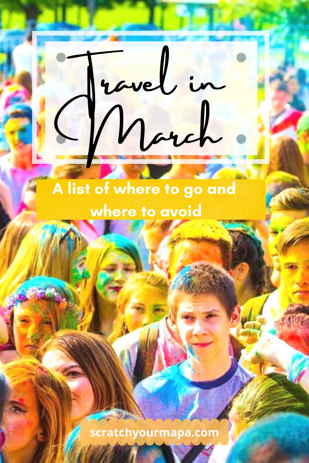 Where to Travel in March Pin