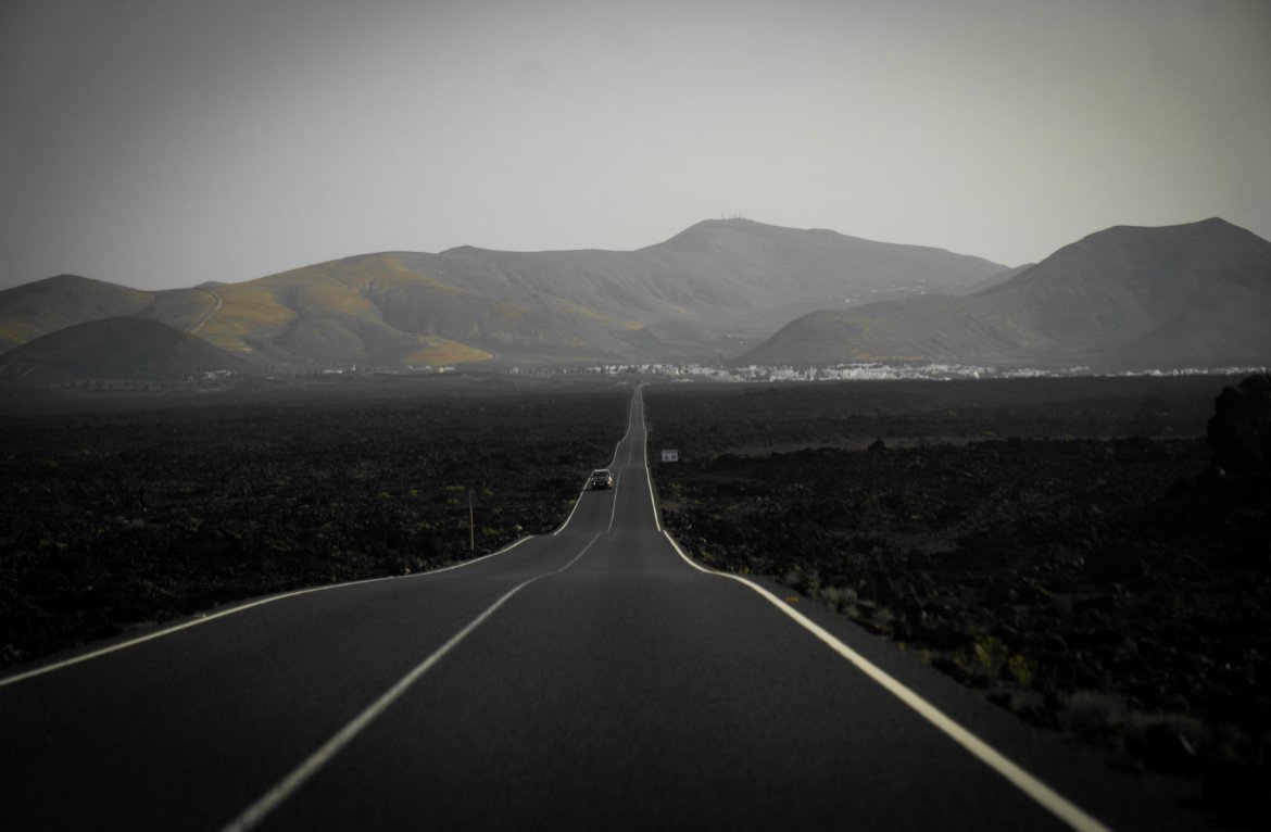 driving in Lanzarote in the Canary Islands