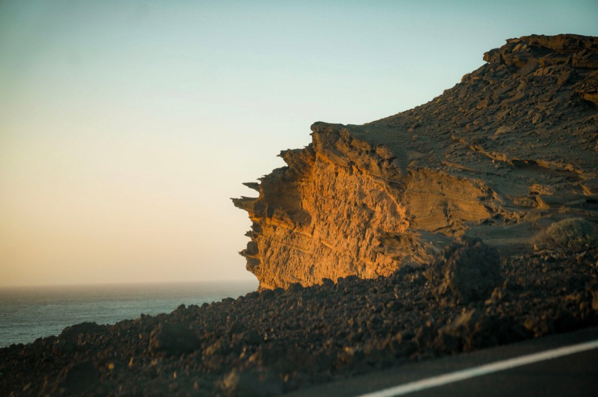 landscapes of Lanzarote in the Canary Islands