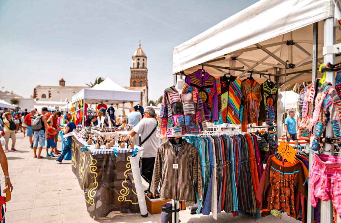 Market of Teguise, Lanzarote in the Canary Islands