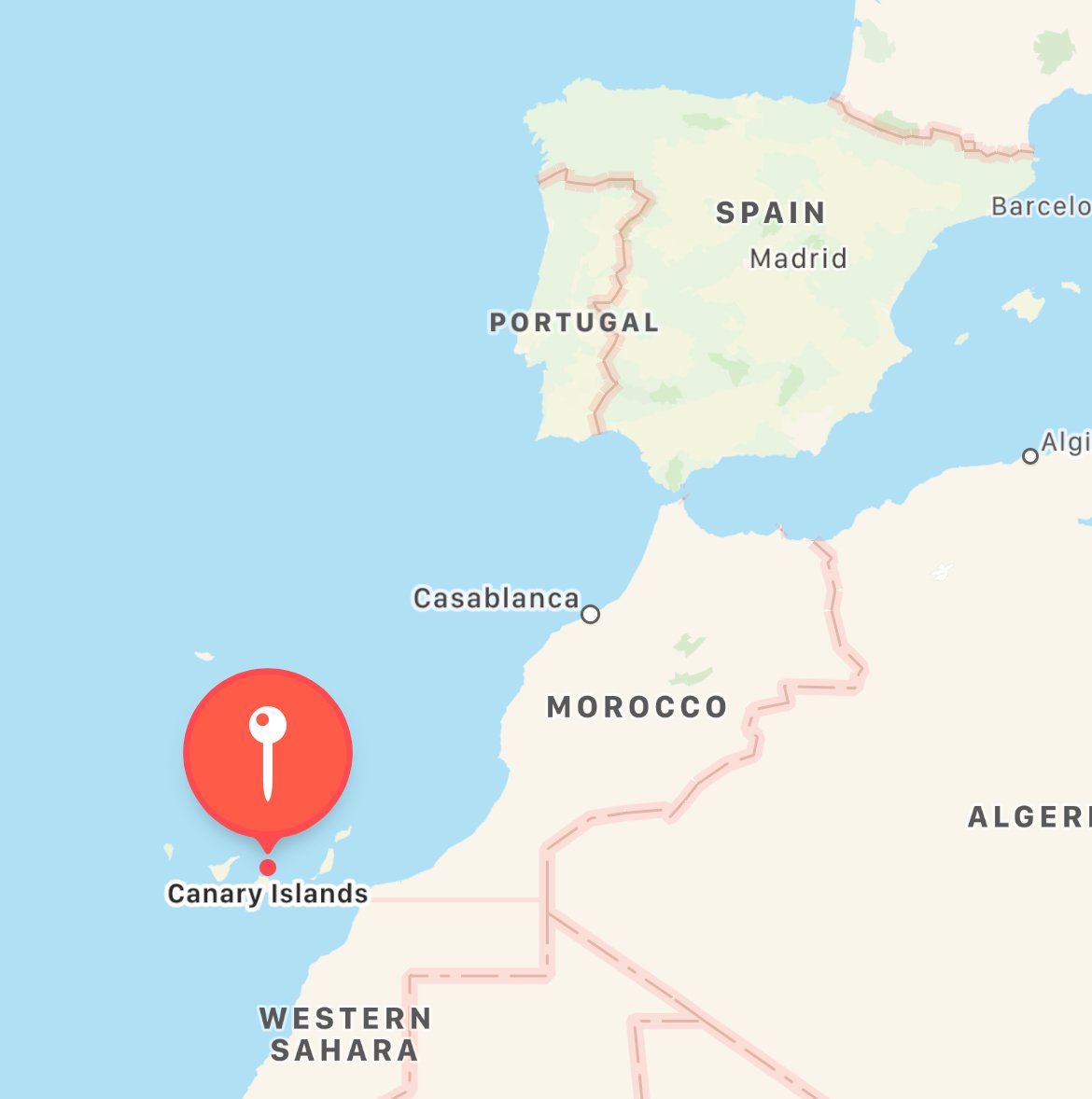 where are the Canary Islands in Spain 