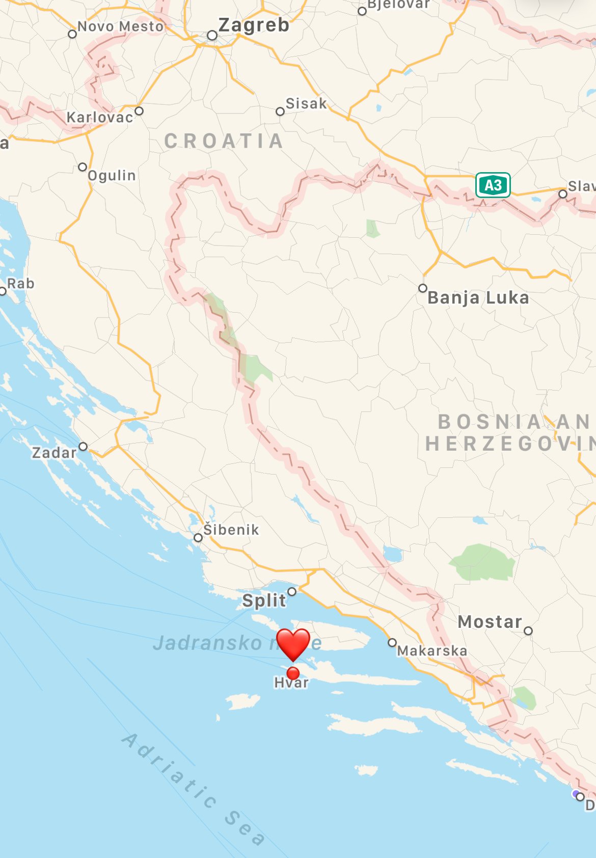 Where is Hvar in Croatia