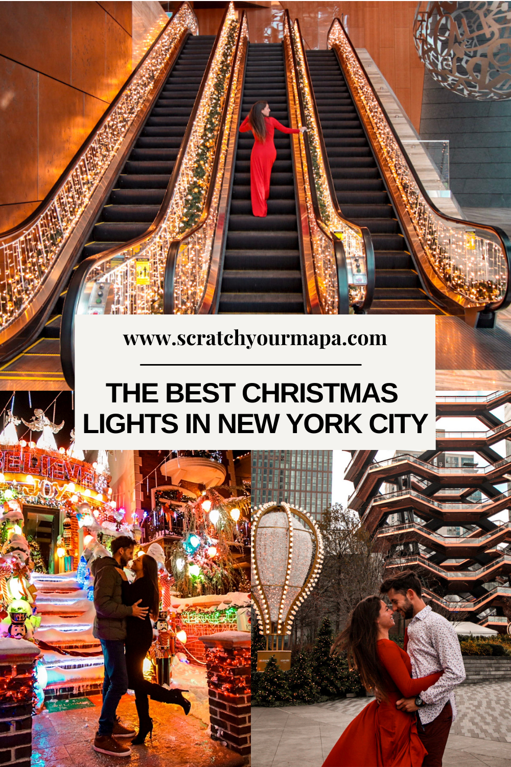 Christmas Lights in New York Pin