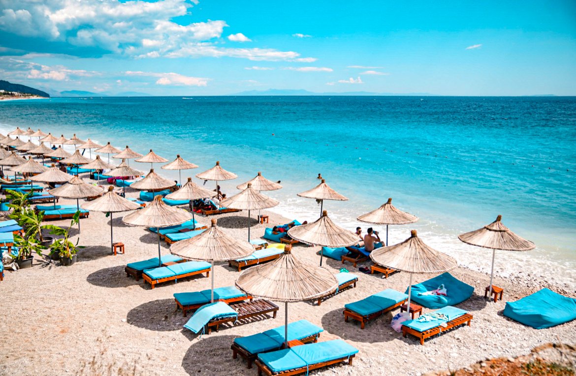 Drymades beach club, Albanian Riviera