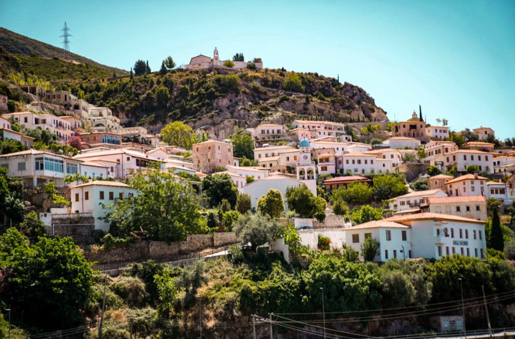Dhermiu town, getting to the Albanian Riviera