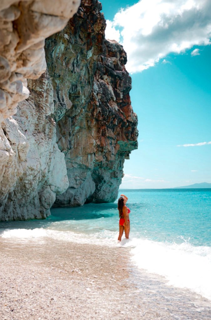 Gjipe Beach on the Albanian Riviera