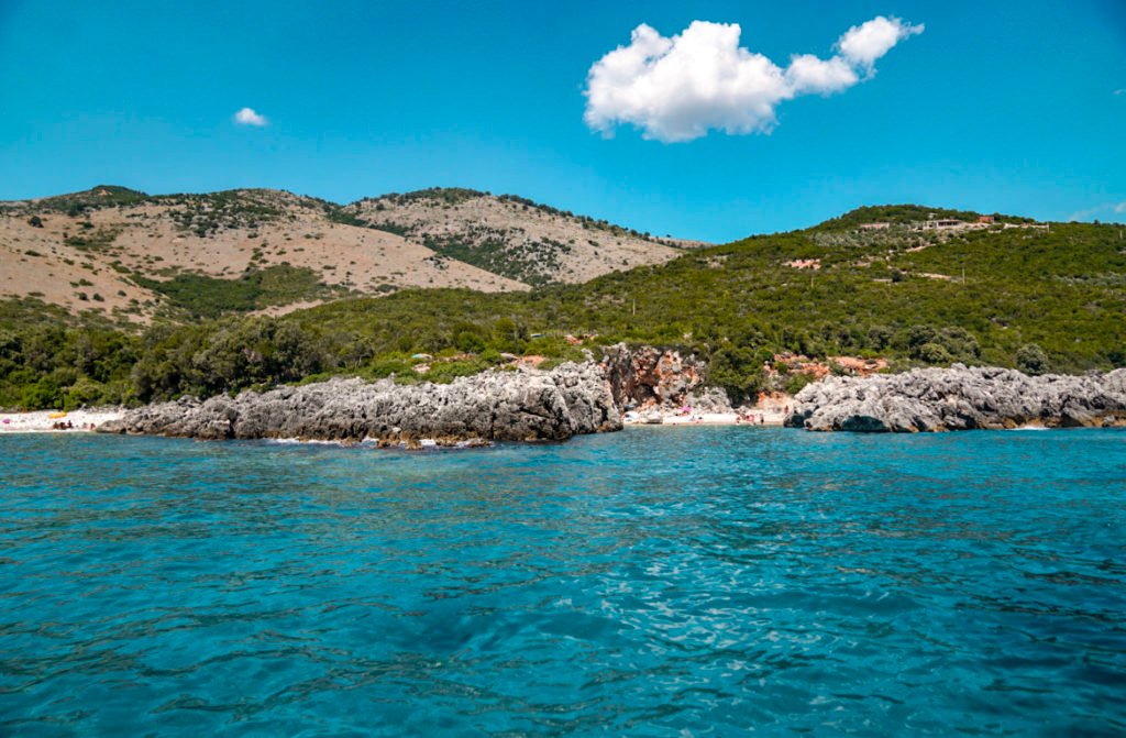 hidden beaches on the Albanian Riviera