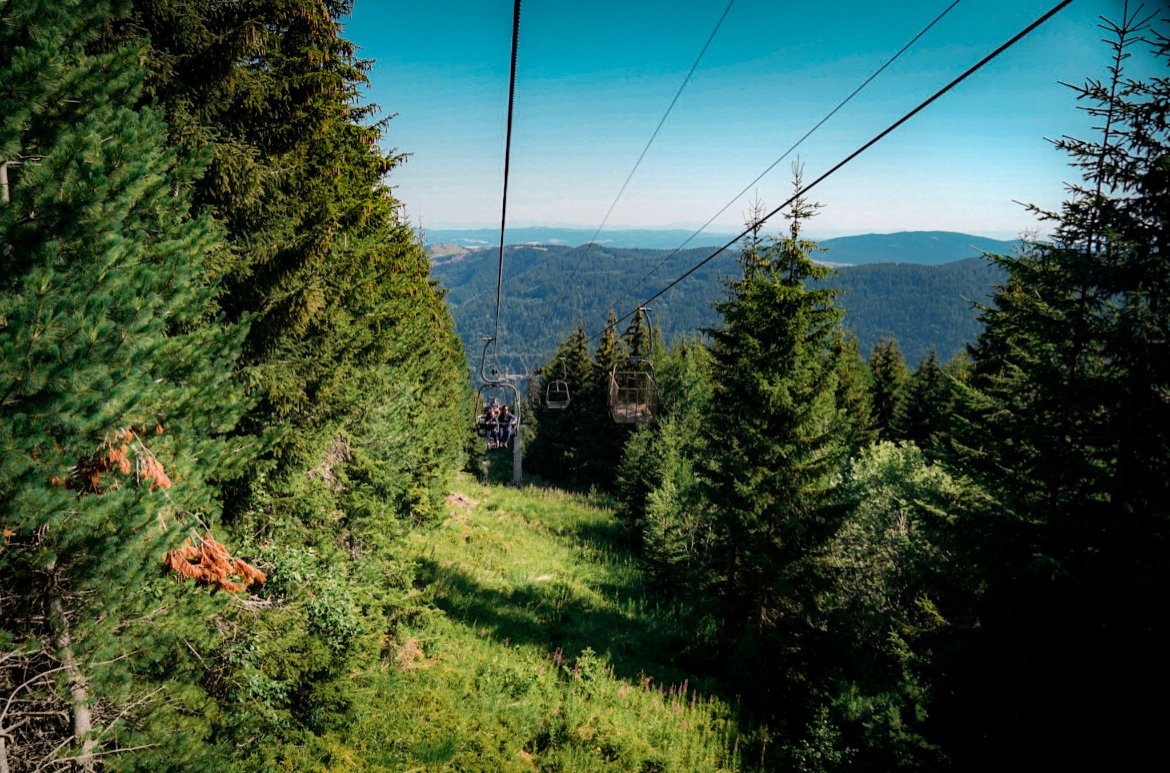 chair lift to Seven Rila Lakes in Bulgaria