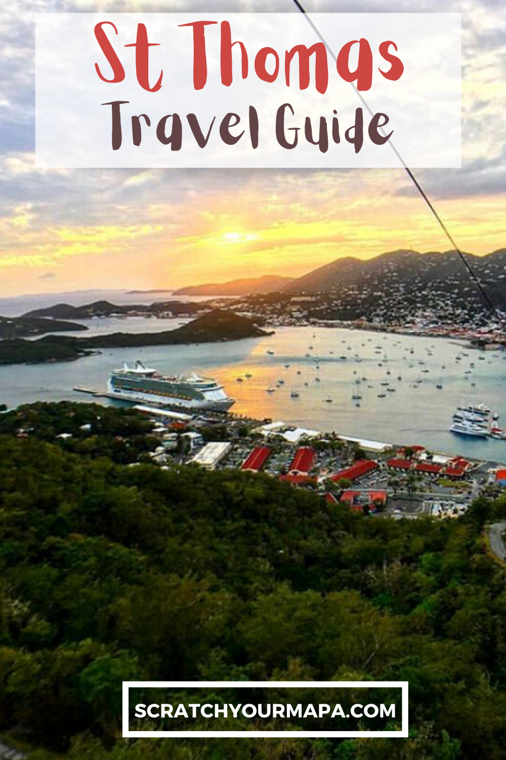 things to do in St Thomas US Virgin Islands pin