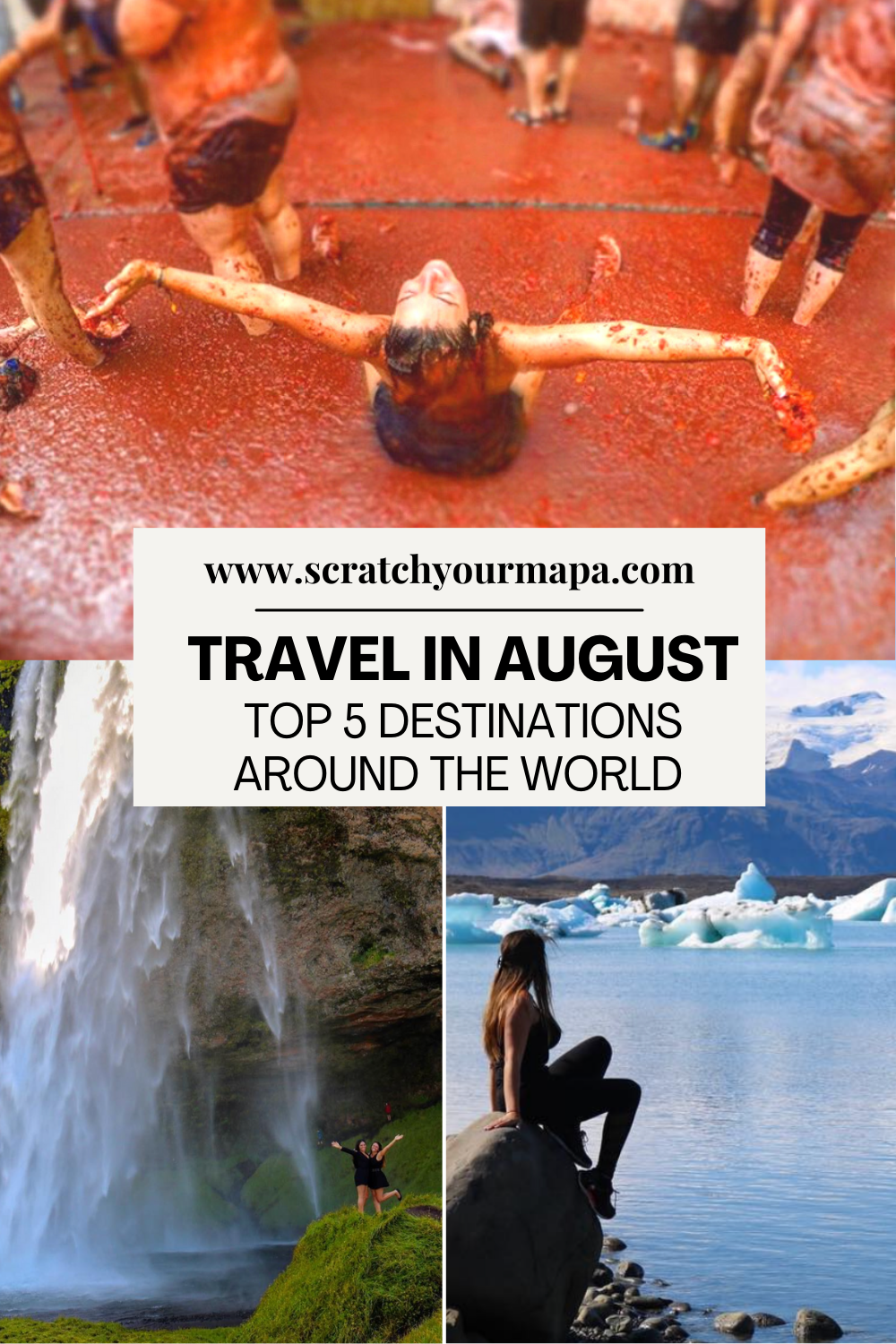 best places to travel in August Pin