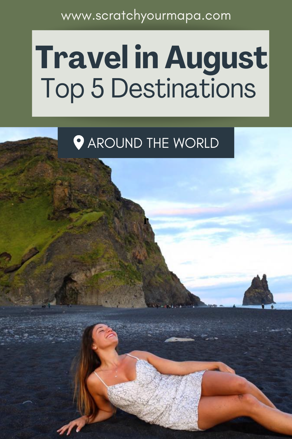 best places to travel in August Pin