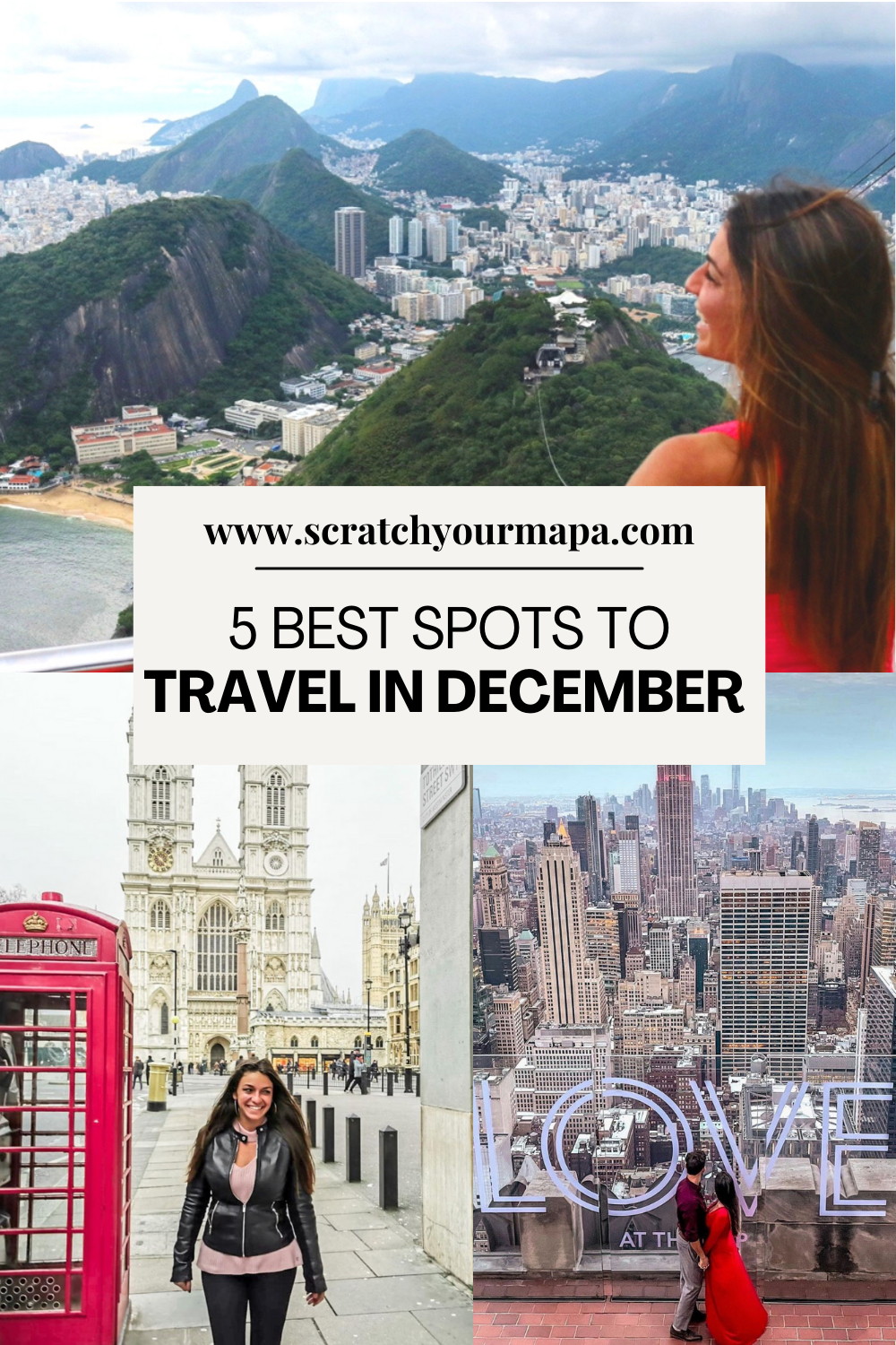 Places to Travel to in December Pin