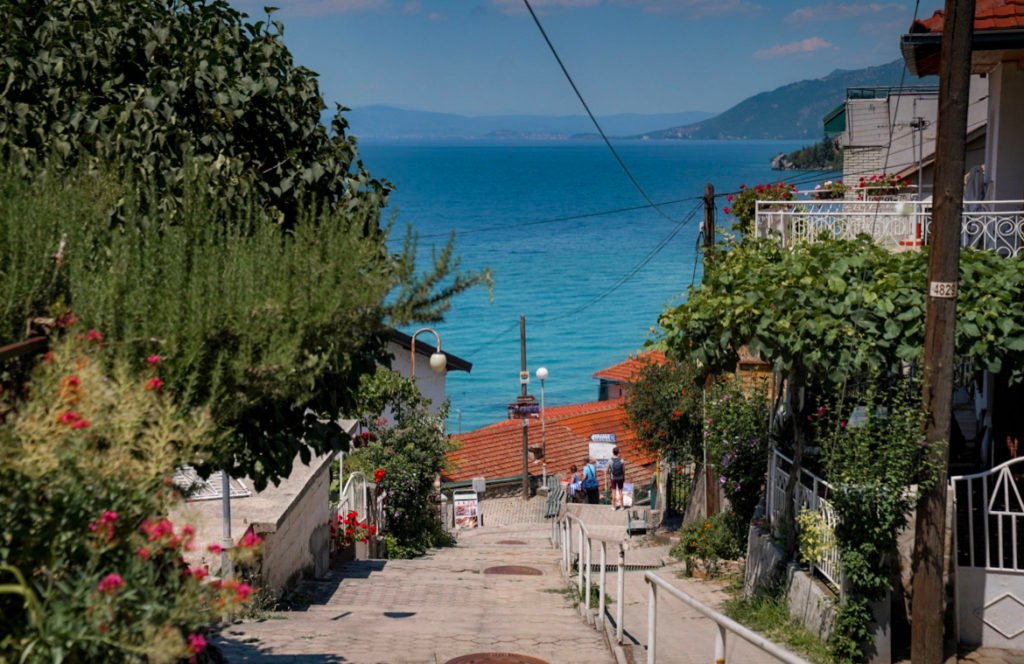 Trpjeca Lake Ohrid in Macedonia