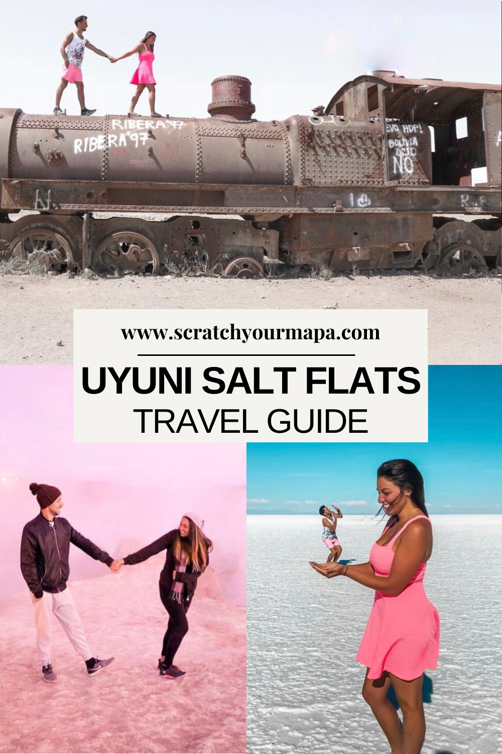 Uyuni salt flats in Bolivia Pin