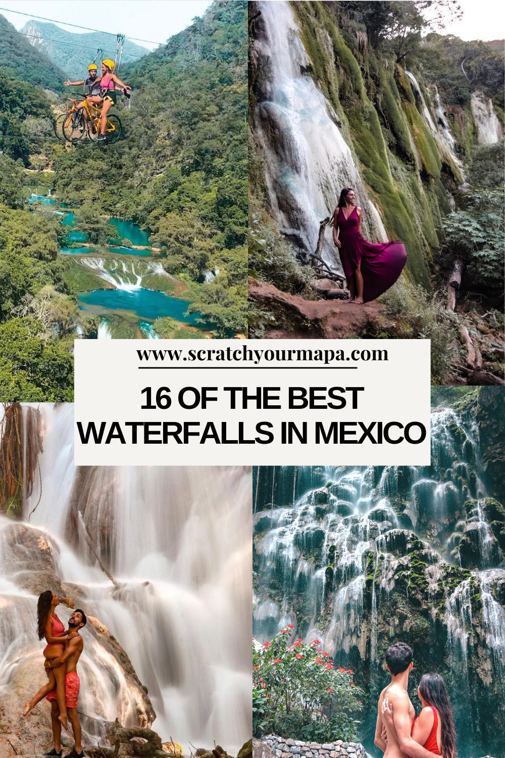 Waterfalls in Mexico Pin
