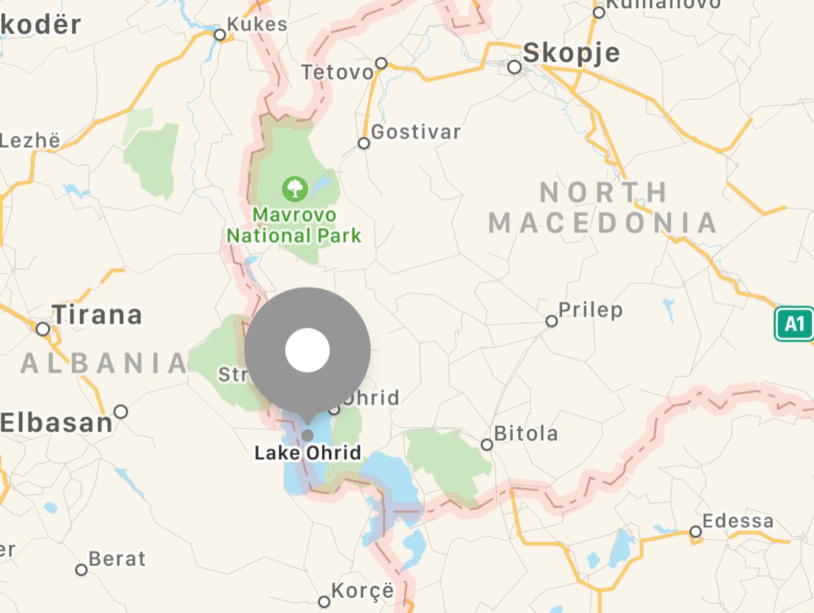 where is Lake Ohrid in Macedonia