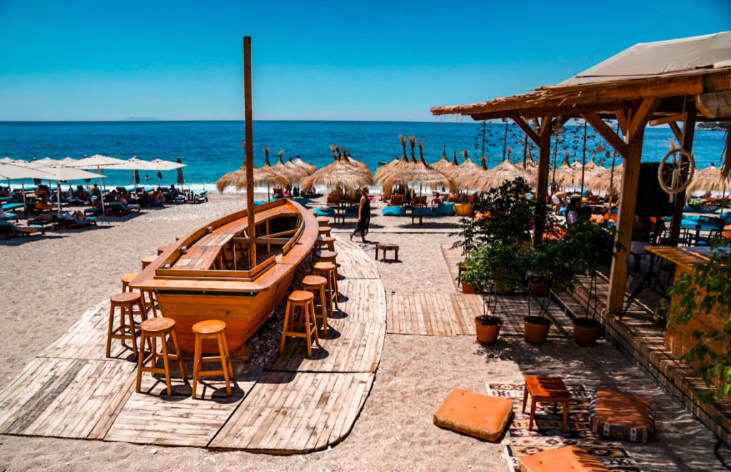 beach clubs Albanian riviera