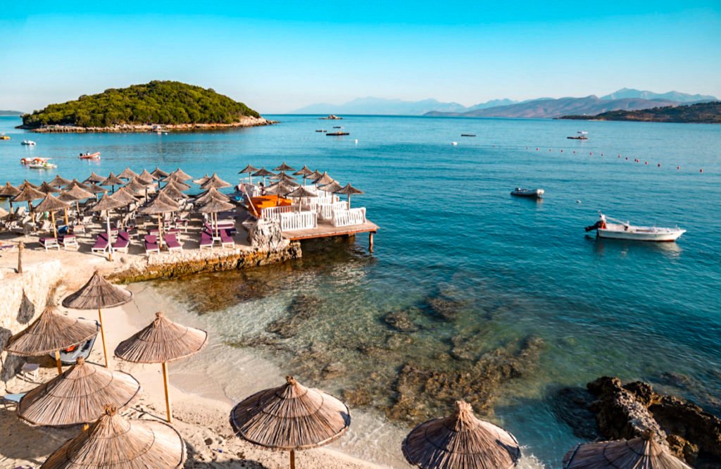 Ksamil beach club - most beautiful places in Albania to photograph