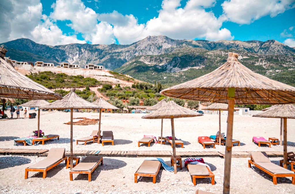 beach clubs in Drymades, where to stay along the Albanian Riviera