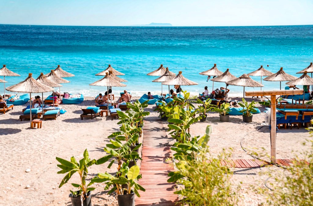 beach clubs Albanian riviera