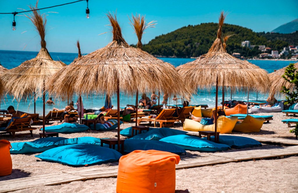 beach clubs Albanian riviera