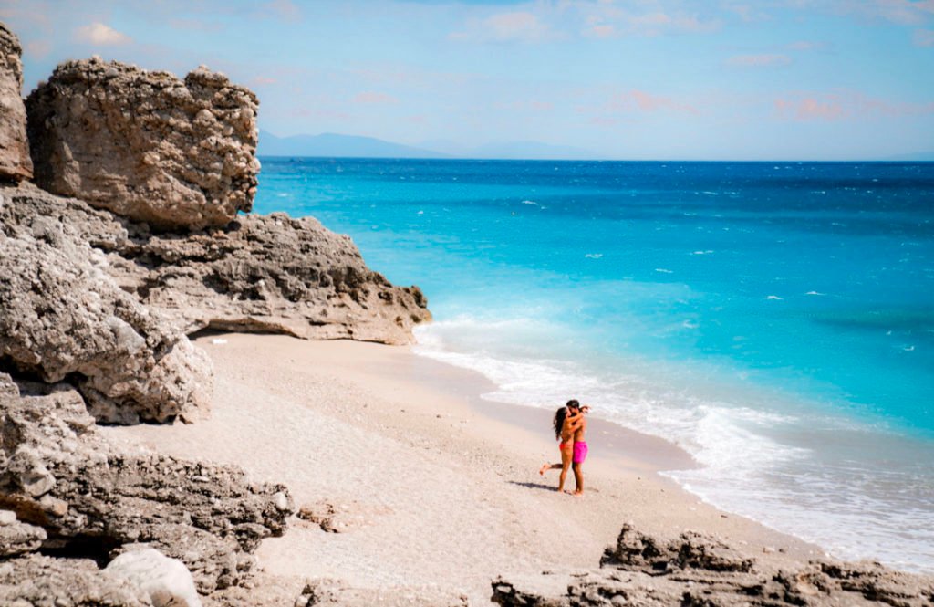 cove near Drymades beach on the Albanian Riviera