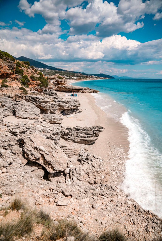 secluded beach in Albania