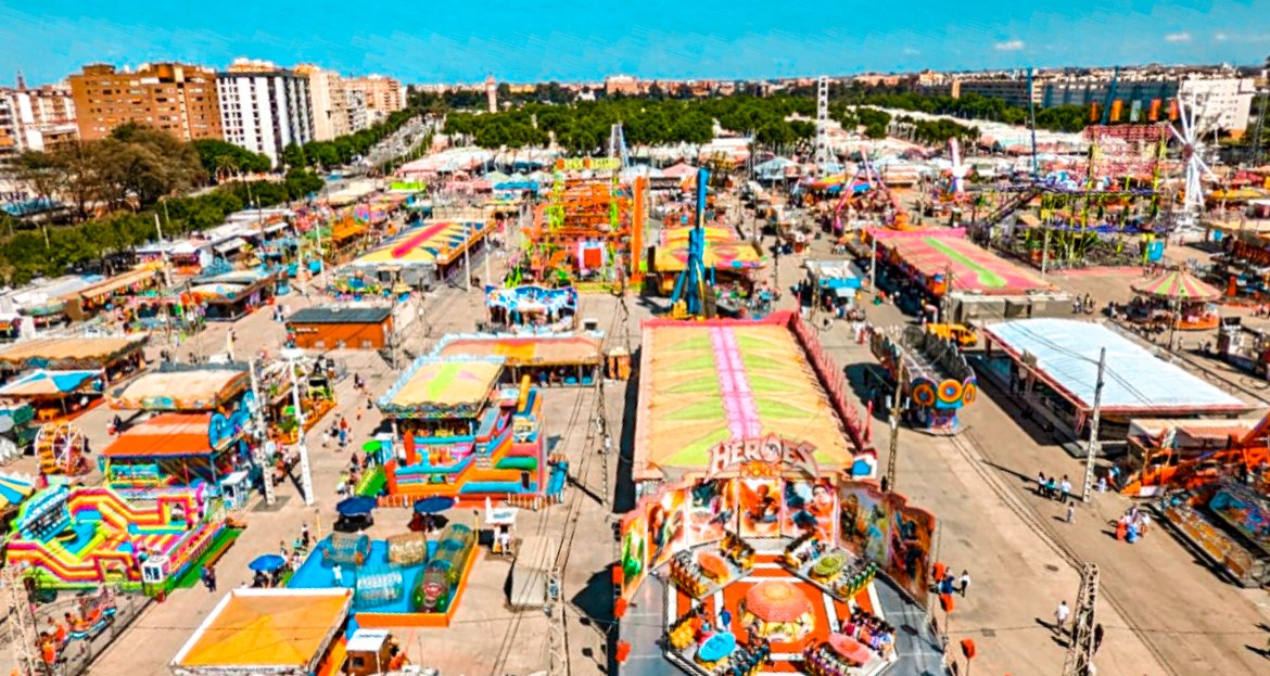 view from above Feria de Abril