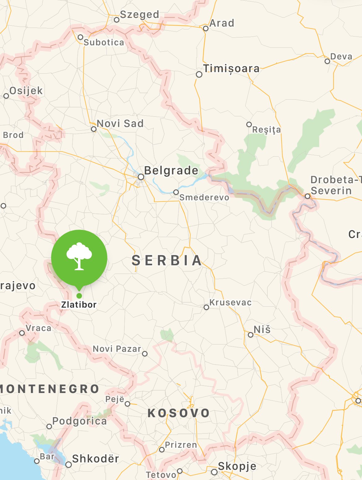 Where is Zlatibor, Serbia