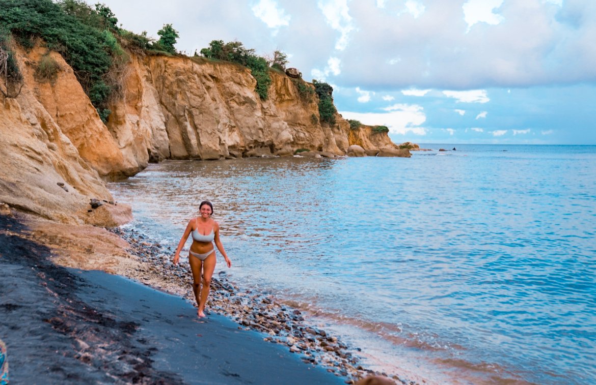 black sand beach, things to do in Vieques, Puerto Rico