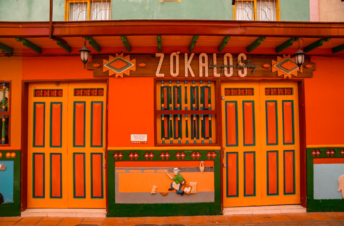 Zokalos shop in Guatape, Colombia