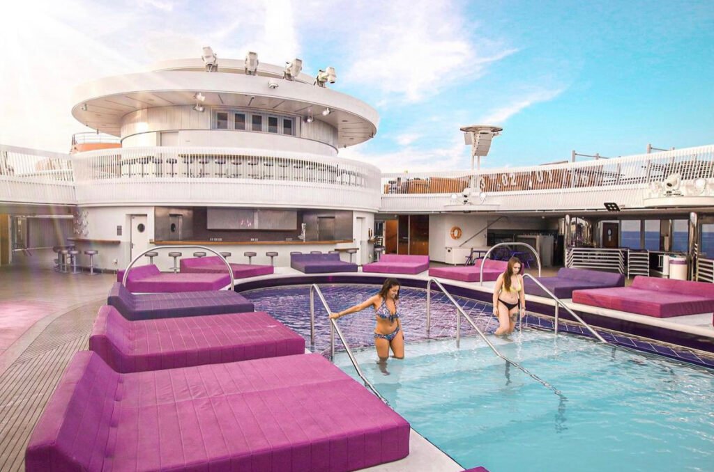 pool deck on Virgin Voyages