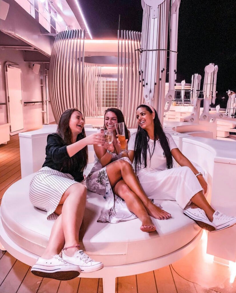 Richards rooftop, working on a cruise ship