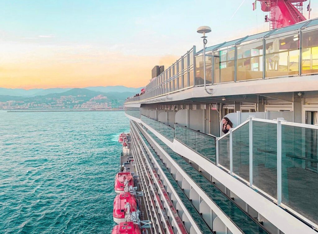 working on a cruise ship