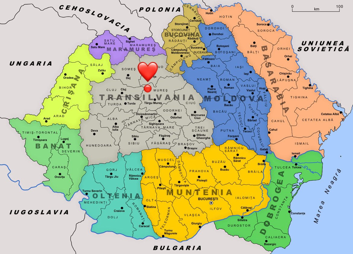 where is Transylvania in Romania