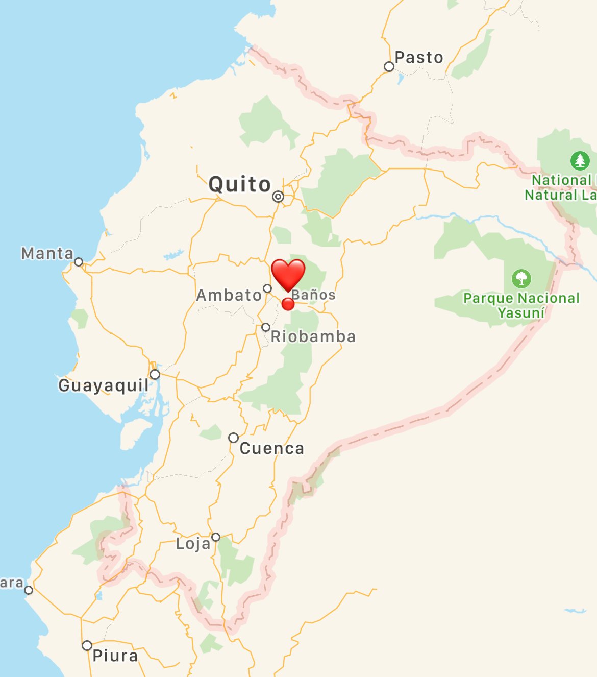 where is Baños, Ecuador