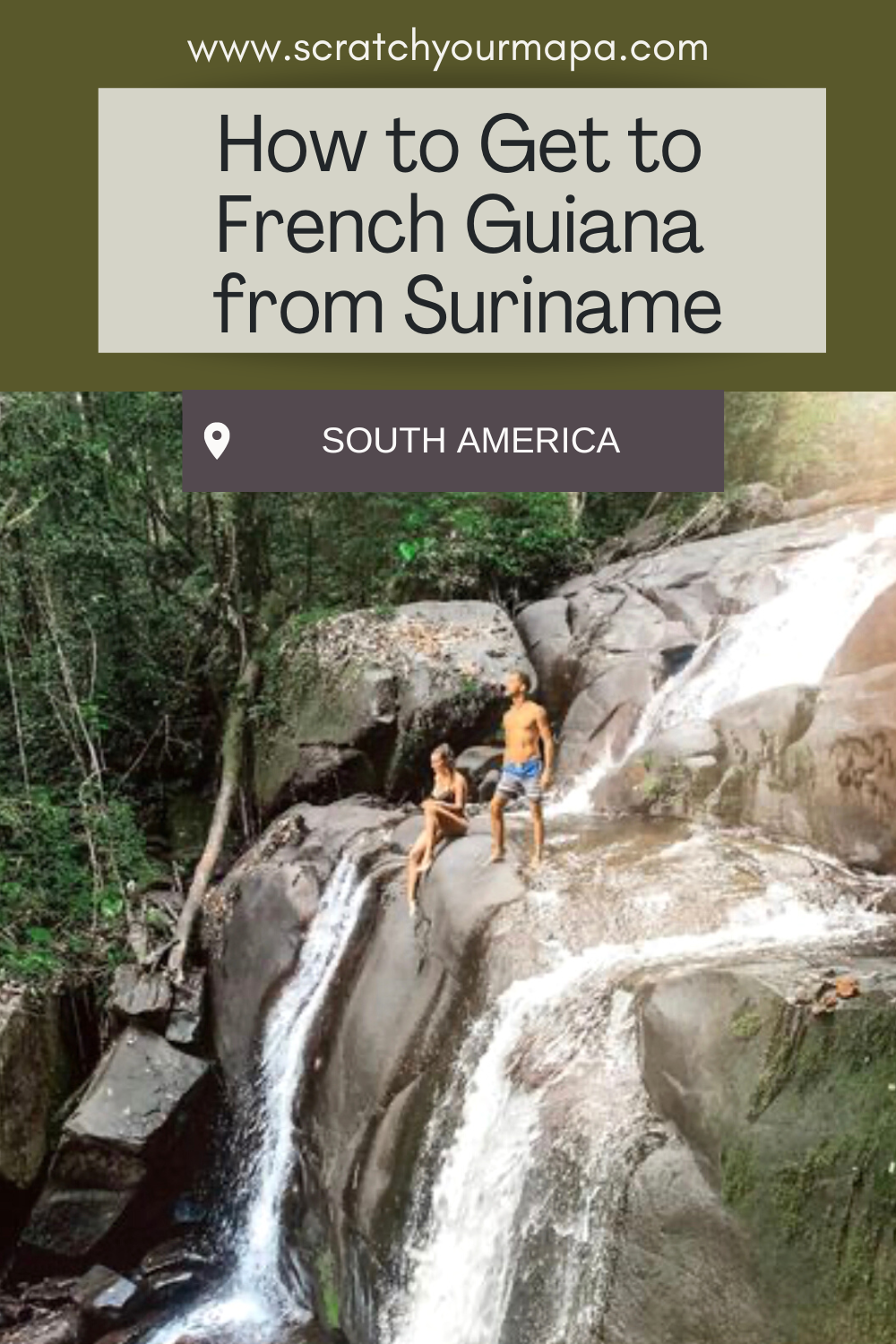 travel to French Guiana from Suriname pin