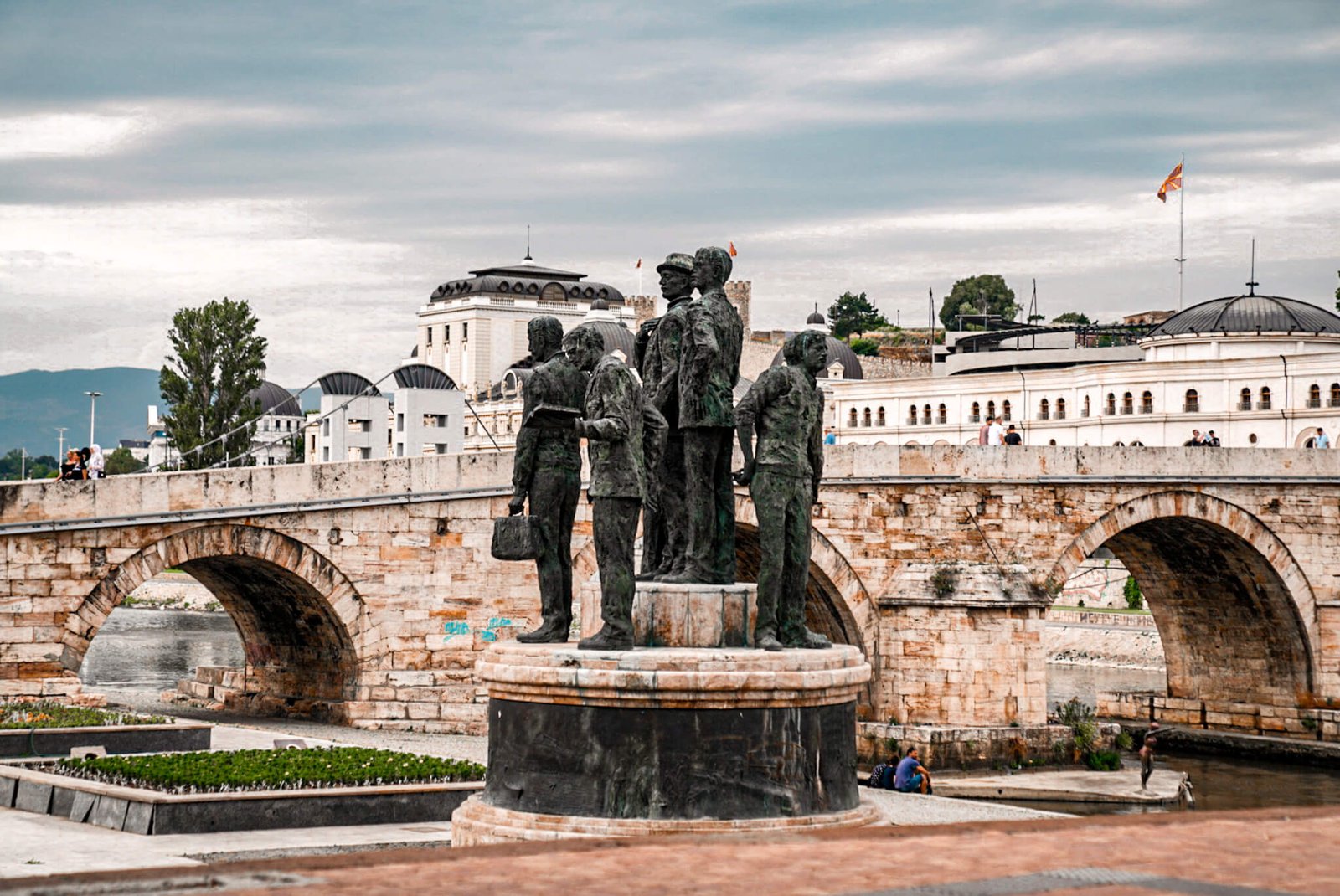 statues in Skopje