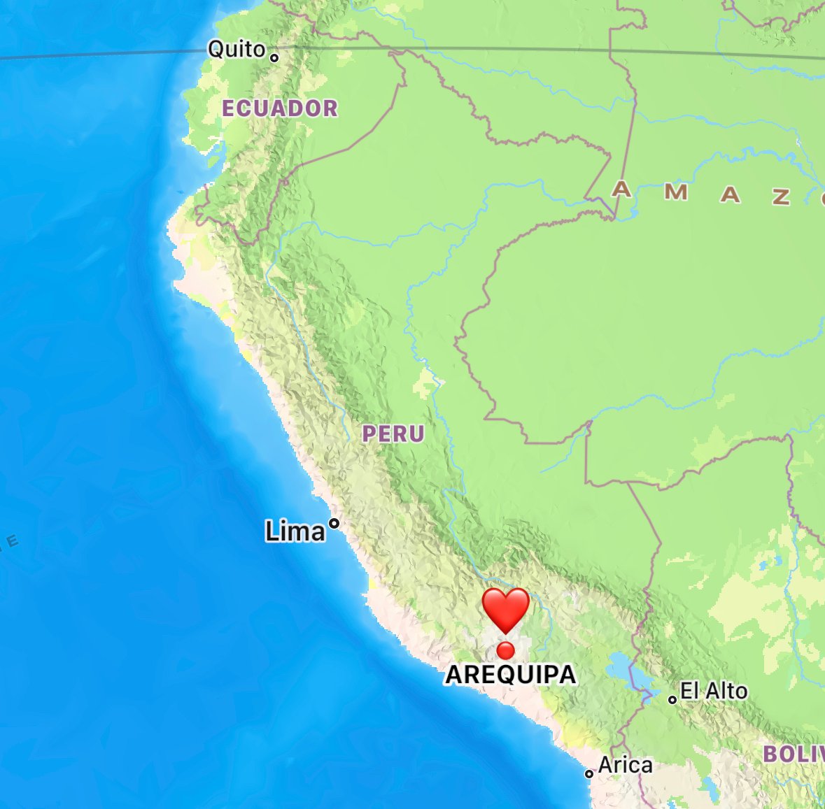 Where is Peru, Arequipa