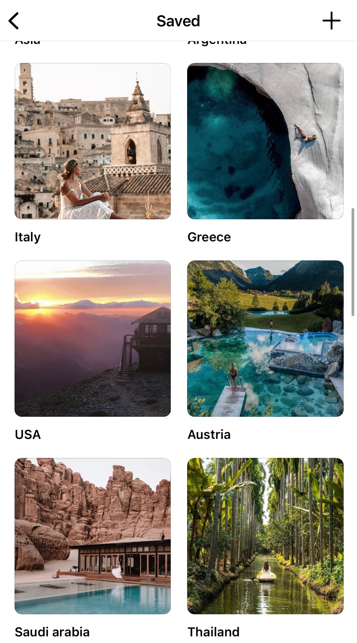 Travel Planning on Instagram