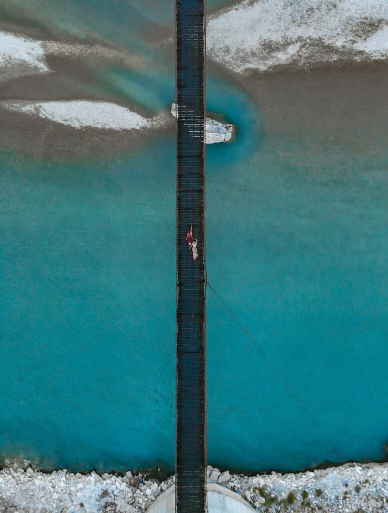 suspension bridge in Albania