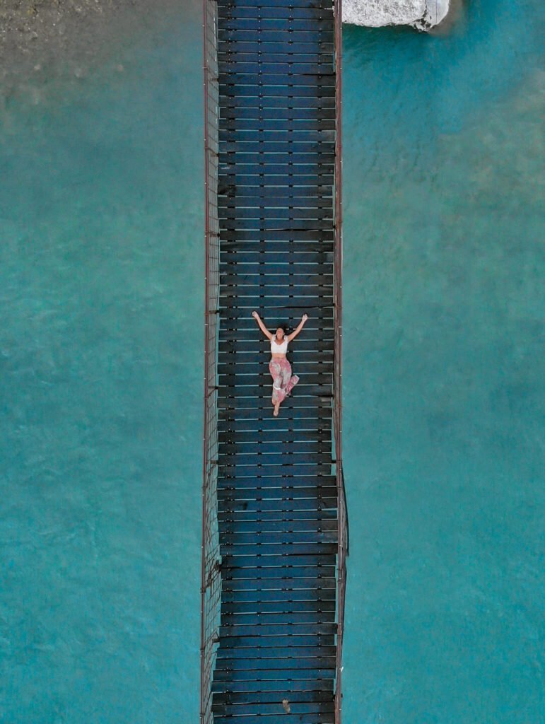 bridge over Vjose river, travel in Albania