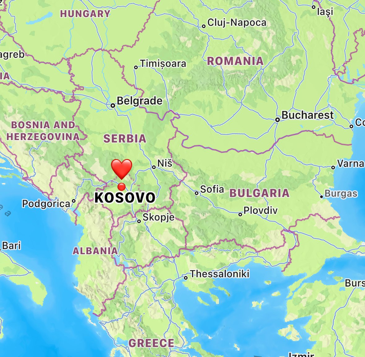 where Kosovo is located
