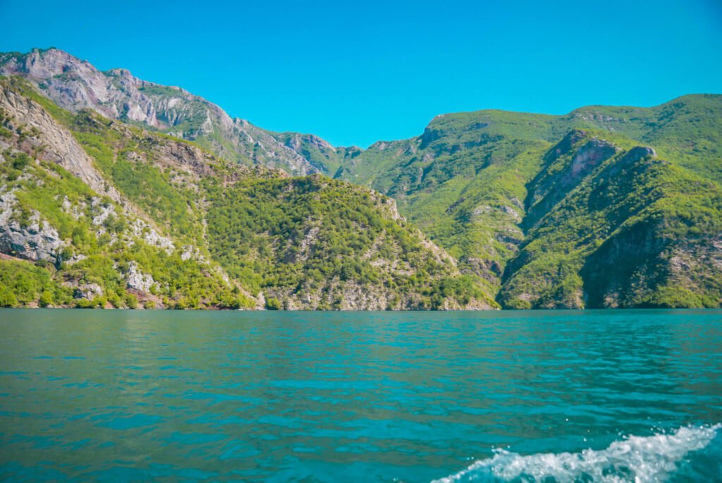 mountains near Lumi i Shales in Albania