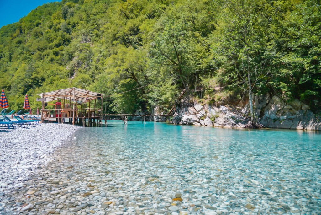 clear waters of Lumi i Shales in Albania
