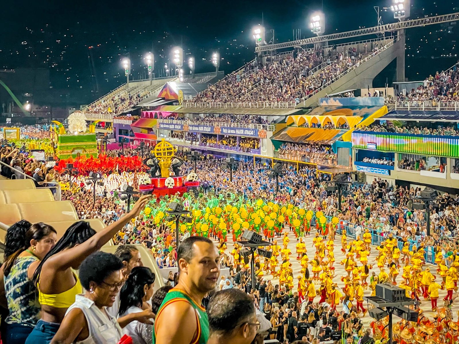 Sambadrome in Rio de Janeiro Carnival, the carnival in Brazil