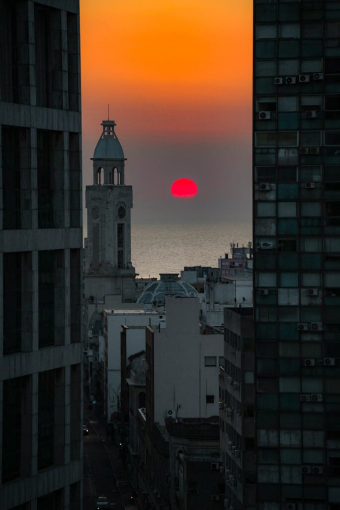 sunset in Montevideo
