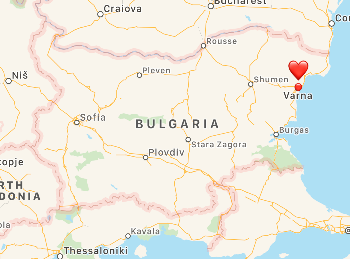 where is Varna Bulgaria located