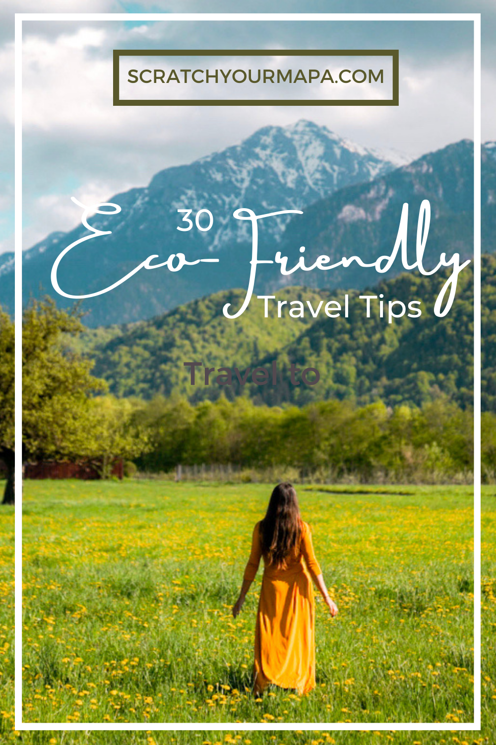 ways to be a more eco-friendly traveler pin