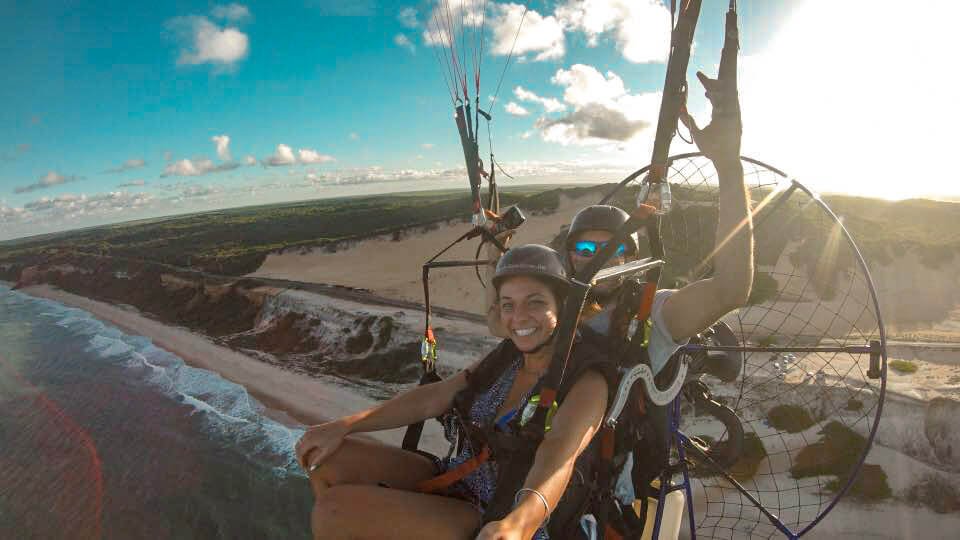 Paragliding in Pipa, Brazil